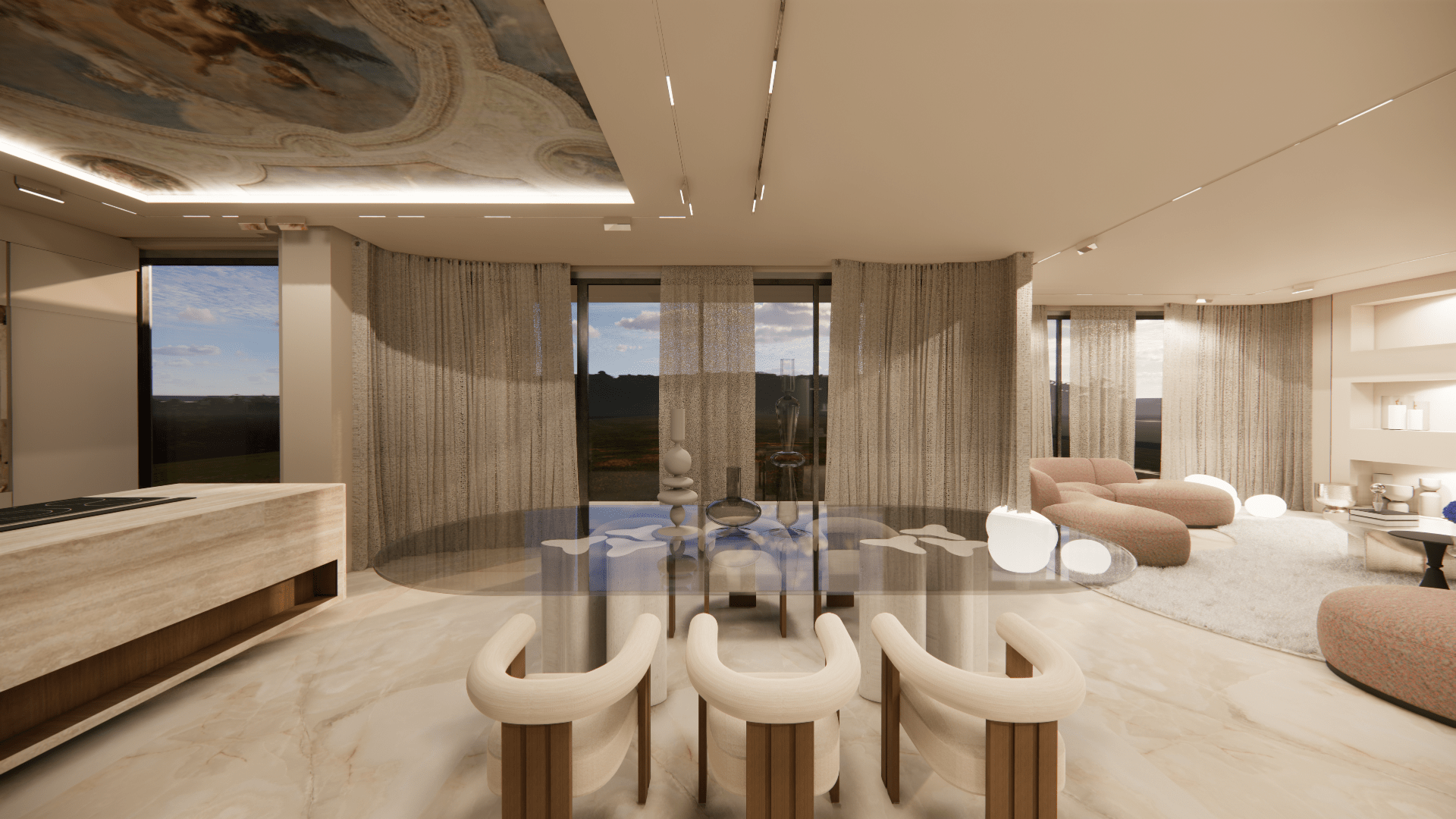Apartament në Tiranë: dizajn interieri nga Claud Architects