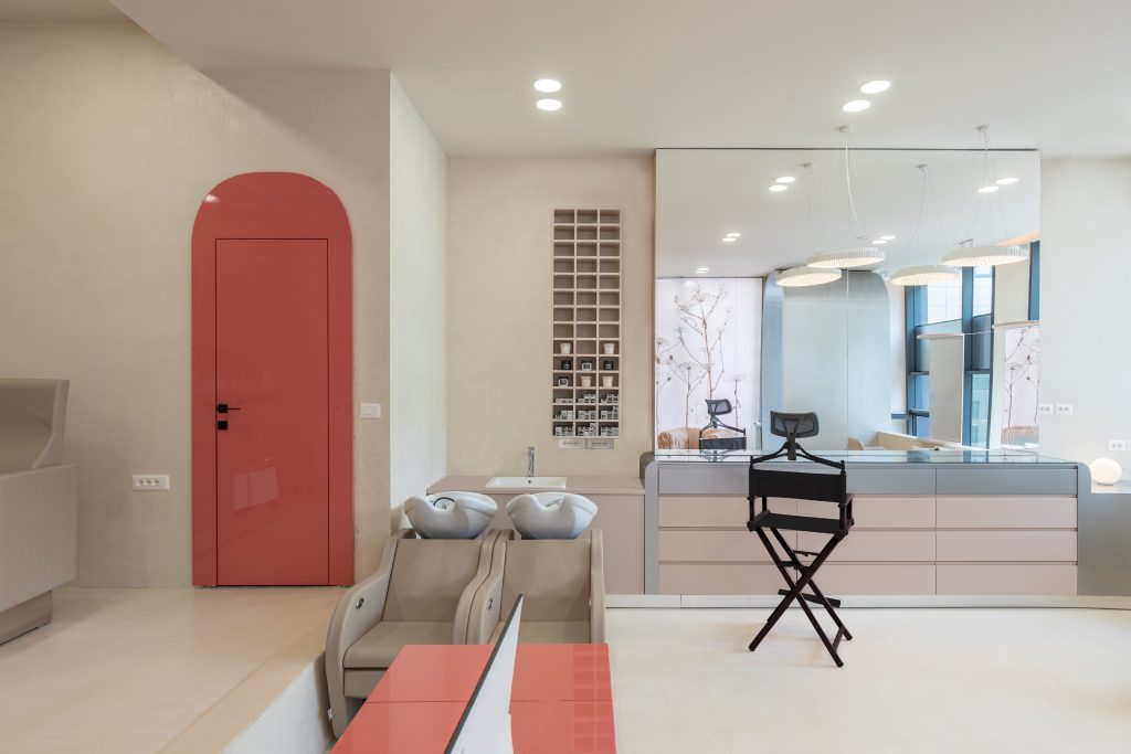 Pixies Beauty Salon, Tiranë: dizajn interieri nga Claud Architects, foto 4