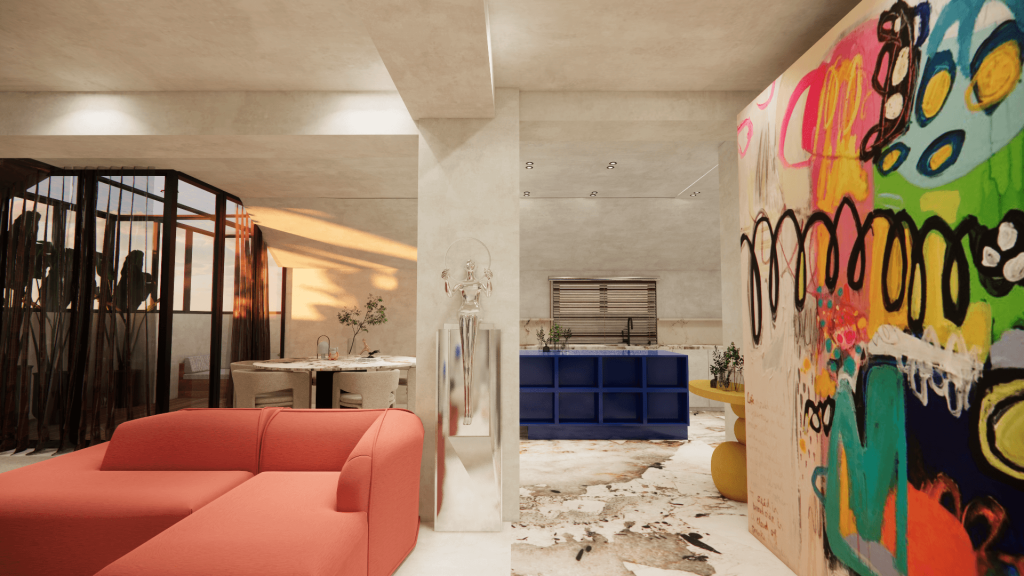 Komuna, Tiranë: projektim interieri nga Claud Architects, foto 2